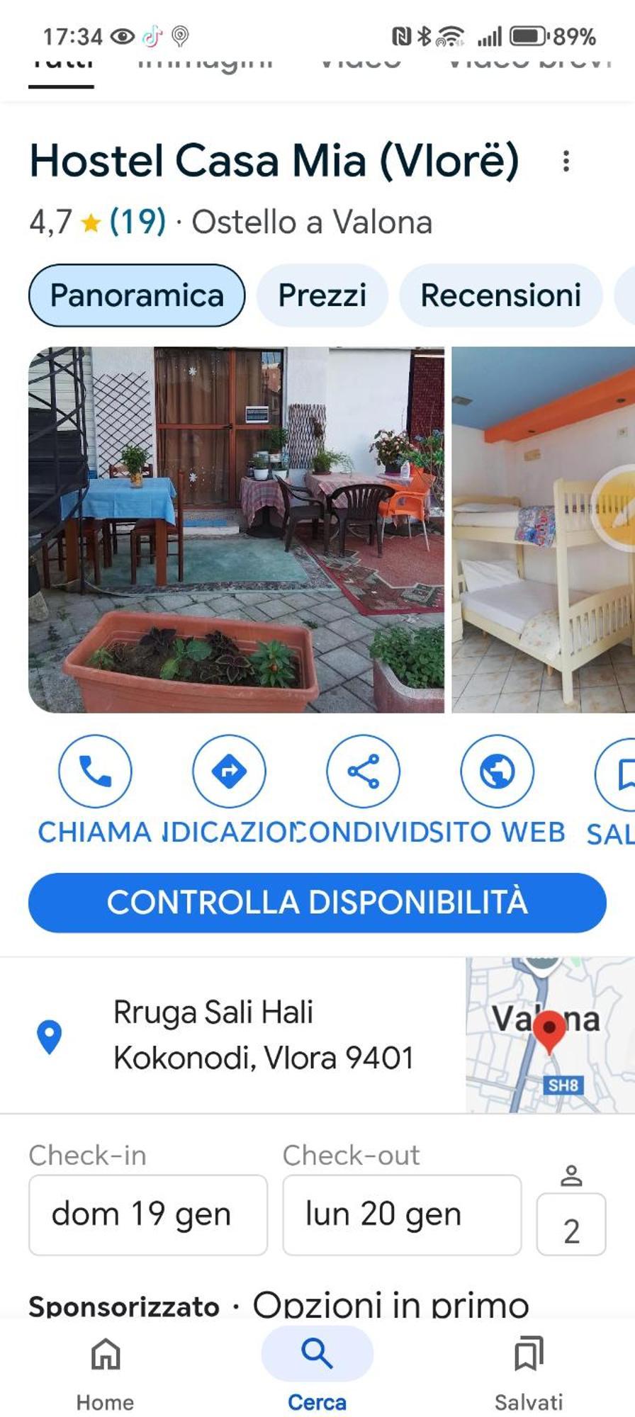 Casa Mia Hostel Vlorë Kamer foto